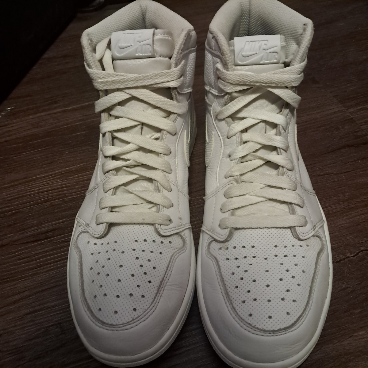 Jordan 1 Retro White Perforated - Size 10.5 ( 555088-100 Jordan 1 Retro White Perforated - Size 10.5 ( 555088-100
