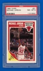1989 Fleer #21 Michael Jordan HOF Chicago Bulls PSA 8 NM-MT Basketball Card *G7