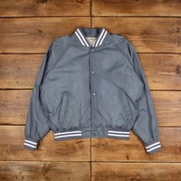 Vintage Haband Varsity Jacket L Bomber Grey