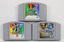 Lot of 3 Pokemon Stadium 1 2 Gold & Silver Nintendo 64 N64 Japan Import E254L