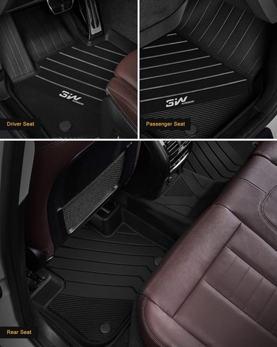 3W Car Floor Mats for BMW X2 X3 X4 X5 X6 X7 3 5 Series iX All Weather Custom Fit - Picture 40 of 96