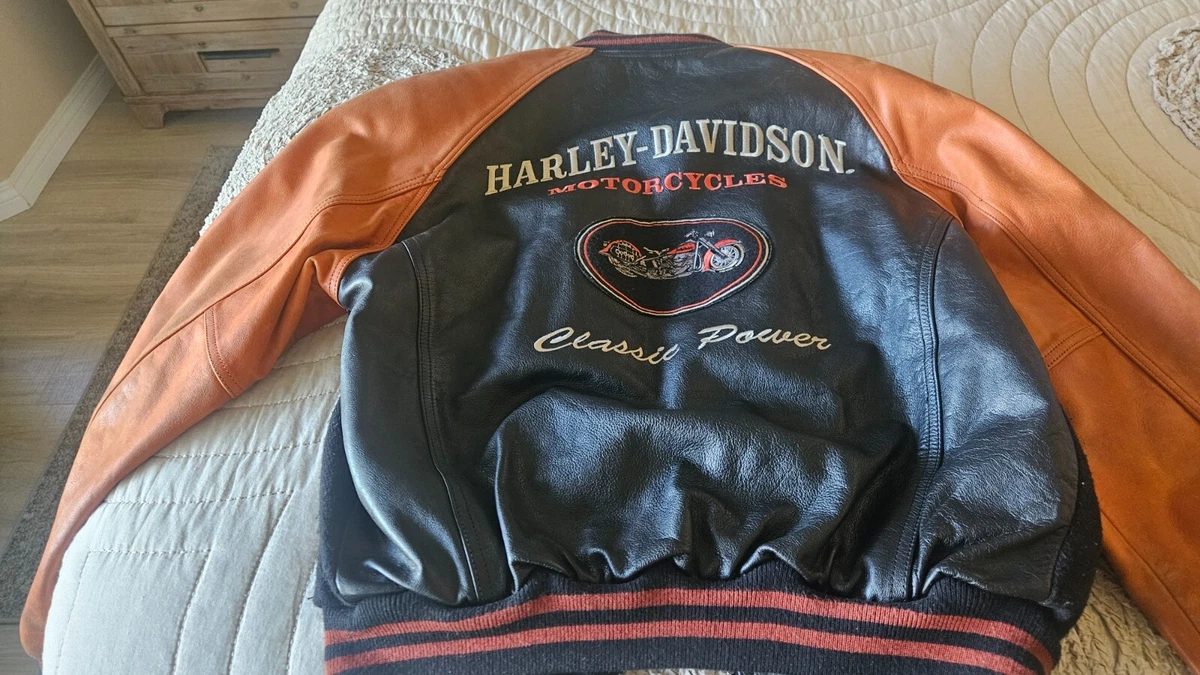 Harley davidson cheap varsity jacket