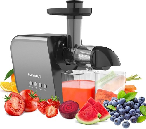 Slow Clod Press Juicer for Fruits Vegetables Celery Carrot Ginger, Masticating J