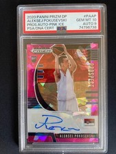 2020 Panini Prizm Draft Picks PINK ALEKSEJ Pokusevski Rookie Auto PSA 10 POP 1