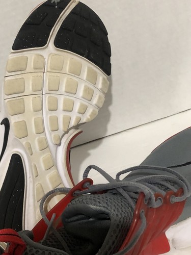 Nike Presto GS 833875-002 Size 6 Youth Grey Red White University Red Nice! - Picture 5 of 6