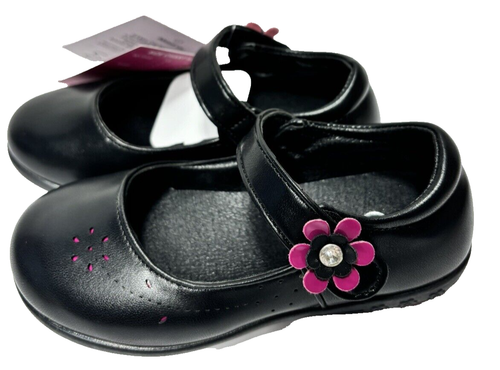 Zapatos Mary Jane negros para niñas pequeñas talla 9, uniforme escolar, nuevos - Imagen 4 de 10