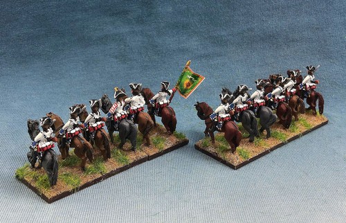 15 mm Guerra de los Siete Años pintado Caballería Lénoncourt francesa (12 figuras) FB25 - Imagen 4 de 12