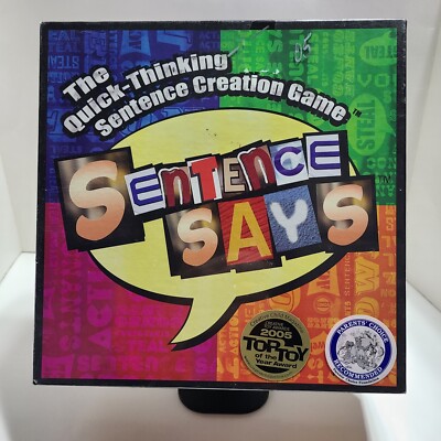 Sentence Says   The Quick-Thinking Sentence Creation Game by MarBan Games.