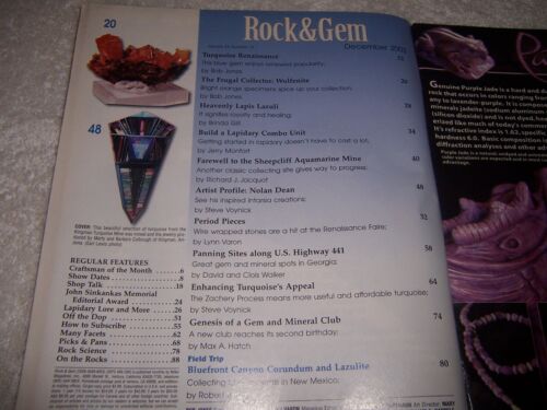 Rock & Gem Magazine December 2003 Turquoise Intarsia - Imagen 2 de 2