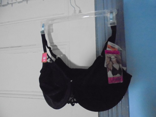 Lilyette BH 40DD Style 0484 Neu mit Etikett schwarz ungefüttert Bügel 38 $ Rückenglättung - Bild 1 von 5