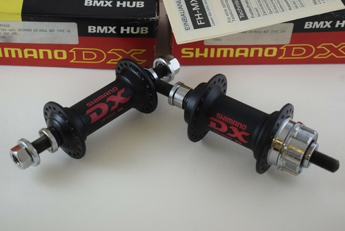Juego de bujes Shimano DX FH-MX66 36 agujeros negro mitad escuela BMX NUEVO EN CAJA NUEVO DE NUEVO - Imagen 2 de 11
