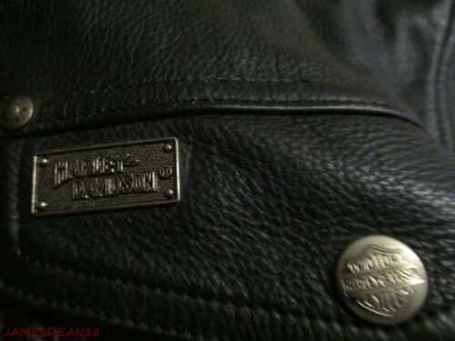 GENUINE MENS XL HARLEY DAVIDSON LEATHER JACKET COAT XL MANS - Picture 2 of 11