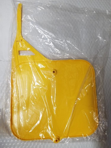 OEM FACTORY SUZUKI FRONT NUMBER PLATE YELLOW RM465 RM 465 AND OTHERS VINTAGE MX - Picture 4 of 5