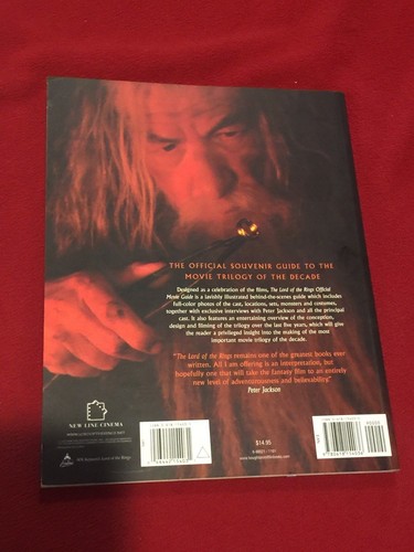 El Señor de los Anillos Guía Oficial de Películas Libro Grande Softback Brian Sibley 2001 - Imagen 2 de 2