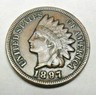 1897 P Indian Head Cent Penny AVE CIRCULATED **FREE SHIPPING** Philadelphia Indian Head