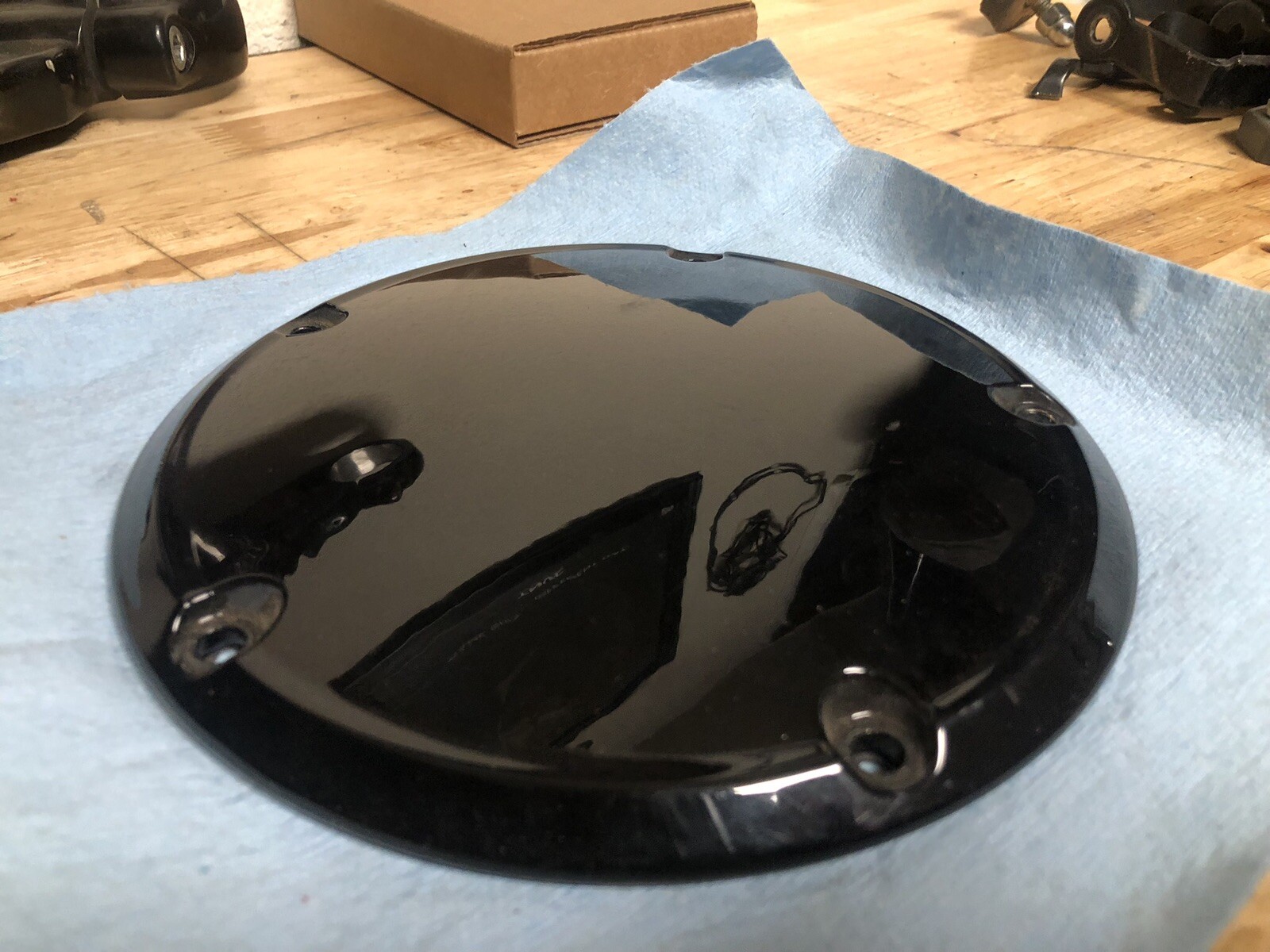 Harley Davidson Dyna Derby Cover, Gloss Black HD part no. 6076906 eBay