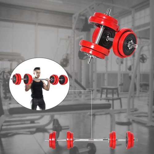 44 lbs Home Gym Dumbbell Set Barbell Weight Full Body Workout Lifting Training - Picture 8 of 11