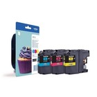 BROTHER Default Category Inkjet Printer, Cyan/Magenta/Yellow, High Yield Cyan/Ma