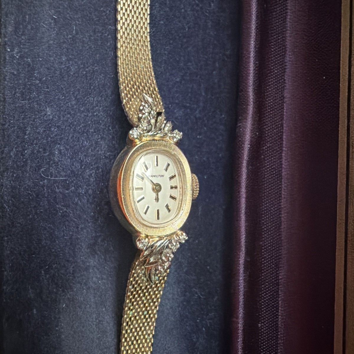 Hamilton Duchess 1/20 10k Gold Filled Ladies Cocktail Watch As Is