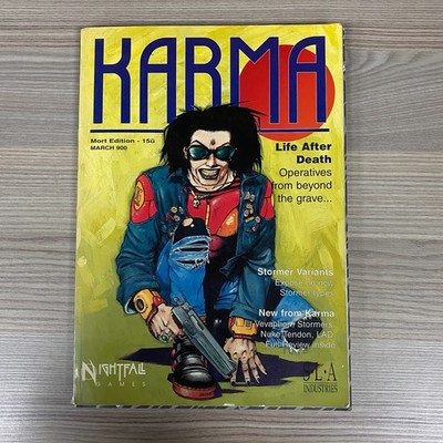 KARMA S.L.A. INDUSTRIES SCI-FI ROLLENSPIEL 1994 NIGHTFALL GAMES RPG BUCH QUELLENBUCH