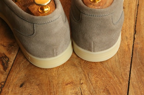Gucci Grey Suede Silver Bit Shoes Loafers Mens UK 8 US 9 EU 42 £970 New - Picture 9 of 12