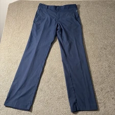 Adidas Mens Tech Ultimate 3 Stripe Blue Performance Golf Pants 34x34