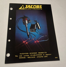 1990 Jacobs Electronics Ignition Brochure Collectible Vintage