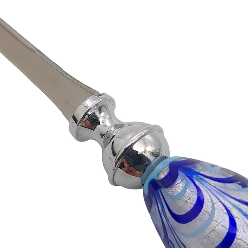 Shudehill Giftware Glass Handle Letter Opener 18.5cm Blue Silver Boxed - Picture 7 of 14