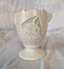 Roseville Silhouette White 1950 Mid Century Modern Pottery Ceramic Vase 779-5