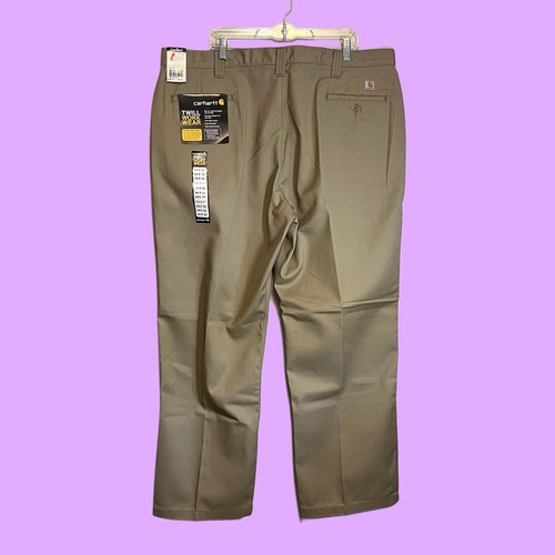 Carhartt Relaxed Fit 44 X 32 Twill 4-Pocket B290 Work Pants Mens Beige Khaki NEW - Picture 3 of 8