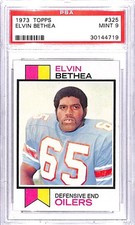 1973 Topps #325 Elvin Bethea Houston Oilers Football Card PSA 9 MINT ID:45152