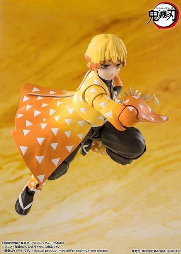 S.H.Figuarts Zenitsu Agatsuma Figure Demon Slayer Kimetsu no Yaiba PRESALE JP - Picture 3 of 4