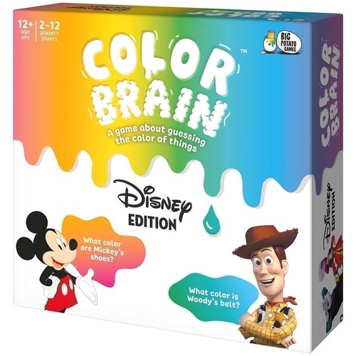Spin Master Disney Color Brain Juego de Mesa - Juego de Cartas Trivia Familiar para Edades 12+ - Imagen 4 de 6