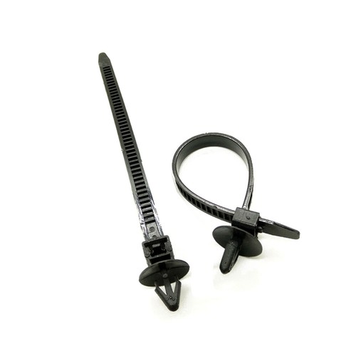100X Car Line Cable Ties Zip Tie Push Fasteners Wiring Loom Harness Rivet Clips - Picture 6 of 11