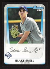 2011 BOWMAN DRAFT BLAKE SNELL BDPP52 MINT 1ST RC BASEBALL TAMPA BAY RAYS