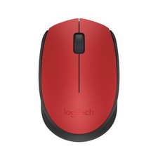 Logitech M171 kabellose, komfortable optische Maus, rot mit langer Lebensdauer,