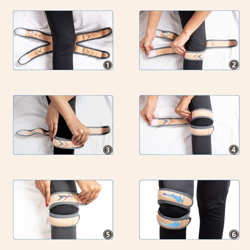 Rodillera Soporte Neopreno Rótula Estabilizador Correas de Compresión Ajustables EE. UU. - Imagen 49 de 49