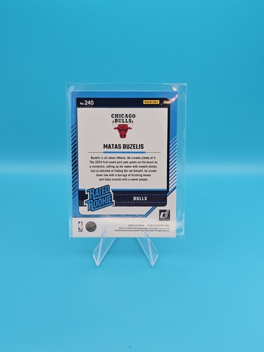 Matas Buzelis Donruss Rated Rookie #240; 2024-25 Panini Nba Donruss - Bild 2 von 2