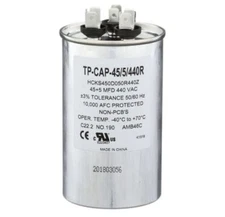 NEW TRADEPRO TP-CAP-45/5/440R - 45+5 MFD 440 Volt Round Run Capacitor FAST SHIP