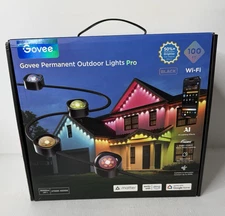 Govee Permanent Outdoor Lights Pro 100FT Model H806A Black - New in Box