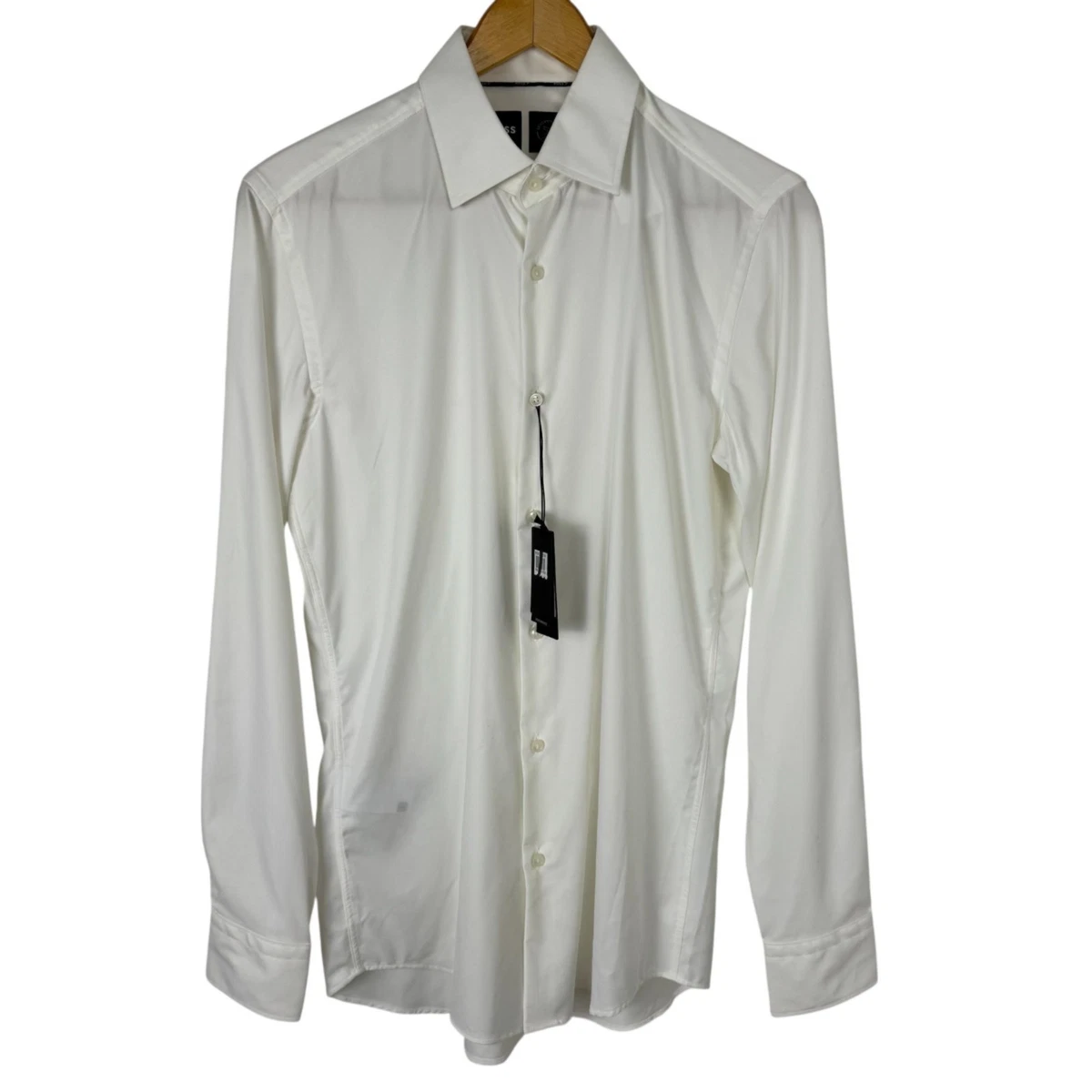 HUGO BOSS White Slim Dress Shirts for Men for sale | eBay