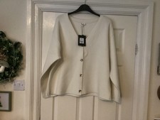 NWT Stunning Thick Little Mistress Cardigan With Gold Buttons Size 22 Cost £28