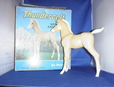 VINTAGE MARX JOHNNY WEST'S PALOMINO WESTERN RANGE THUNDERCOLT HORSE W/1960'S BOX