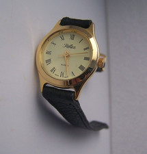 WATCH, REFLEX,LADIES,  LEATHER STRAP, ROUND, STAINLESS STEEL, QUARTZ, GIFT