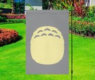 Totoro Belly Silhouette Yard Flag
