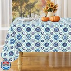 misaya Rectangle Waterproof Vinyl Table Cloth, Wipeable Tableclot