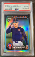 PETE CROW-ARMSTRONG 2024 Topps Chrome VARIATION #16 CUBS PSA Gem Mint 10 RC🔥🔥