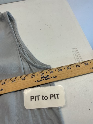 VTG Spencer Alexis Maxi tank Dress 16 Blue embellished  Whimsygoth Fairy Blue - Picture 8 of 10