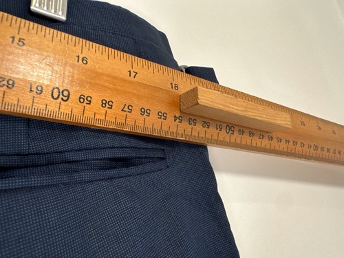 Traje Blazer Richard James Savile Row 2 Piezas 44R Pantalones 38R Azul Marino 100 Lana - Imagen 14 de 16