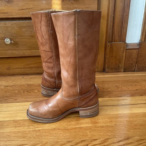 Frye Vintage Campus 14L Saddle Brown Boots Women’s Size 9.5M - Picture 5 of 13
